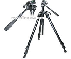 Sunpak 620-777B Ultra-Pro Tripod with 3-Way Fluid-Effect Head