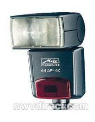 Metz 44 AF-4 AF TTL Shoe Mount Flash (Guide No.112'/34 m at 50mm) for Panasonic Lumix Series