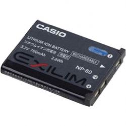 Casio NP-80 Rechargeable Lithium-Ion Battery (3.7V, 700mAh)