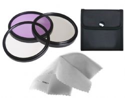 Sony Cybershot DSC-HX200V High Grade Multi-Coated, Multi-Threaded, 3 Piece Lens Filter Kit (58mm) Made By Optics + Lens Adapter + Krusell Multidapt Neck Strap + Nwv Direct Microfiber Cleaning Cloth  