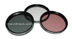 Crystal Optics 58mm 3 Piece Multi-Coated, Multi Threaded Deluxe Glass Filter Kit 